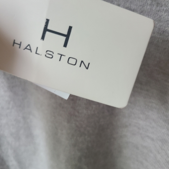 H Halston NWT Cowl Neck Mix Media Sweater Tunic Size Small - Picture 7 of 8